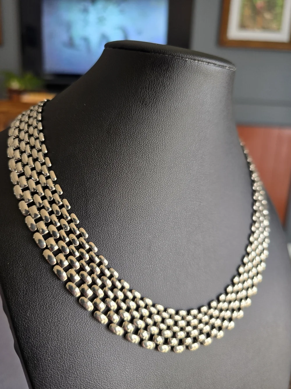 Classic Multi-Strand Silver-Tone Women's Necklace - Picture 3 of 9